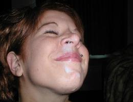 A horny ladies giving a handjob and taking a facial gallery Image 3