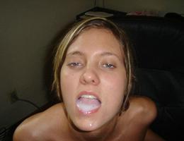 A dirty amateur chicks facialized pictures Image 6