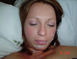 A dirty babes giving a handjob and taking a facial gallery Image 6