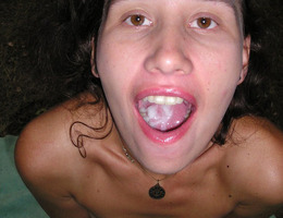 A nasty ladies giving a handjob and taking a facial gallery Image 8