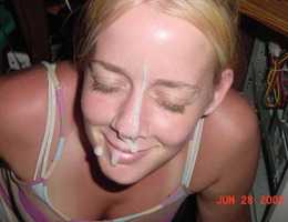 A kinky ladies giving a handjob and taking a facial gallery Image 1