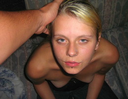 A lustful amateur girls facialized images Image 5