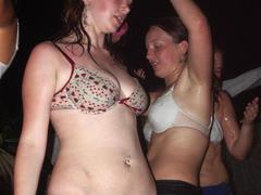 Those amazing attractive young women get so horny during the amazing show and even can't stop it turning into real porn action! Image 8