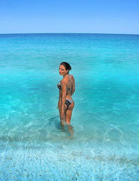 A girl posing on the Vera Playa Image 2