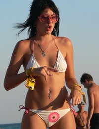 A French girl going topless at the Hanauma Image 2