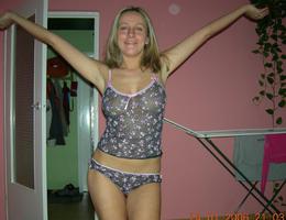 Amateur girl in lingerie series Image 7