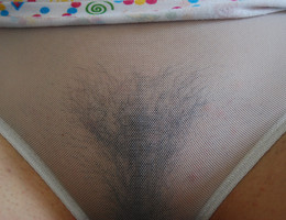 Curly slut shows her panties pictures Image 9
