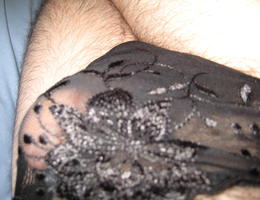 Perverse Crossdresser posing in Panties series Image 4